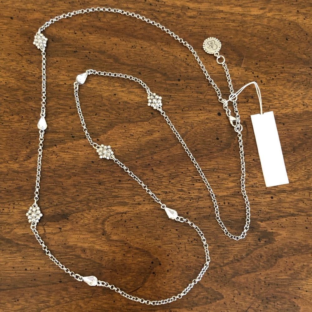 Jessica Simpson | Icy Mountainside Station Necklace | 36” Adjustable